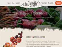 Tablet Screenshot of groundswellfarm.org